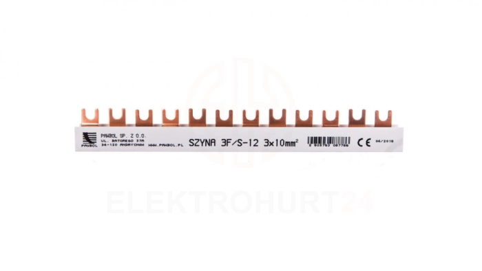 Szyna łączeniowa 3P 63A 10mm2 widełkowa (12mod.) S-12 E.4302