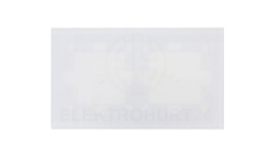 Simon Touch ramki Panel dotykowy S54 Touch, 2 moduły, 1 pole dotykowe + 1 pole dotykowe, biała perła DSTR211/70