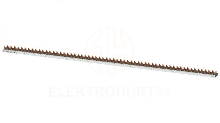 Szyna łączeniowa 3P+N 10mm2 sztyftowa 60 modułowa dla 60 wyłączników 1P+N wąskich (5SV1 5SV6 5SL60) do cięcia (bez zaślepek w ko