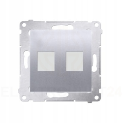 Simon 54 pokrywa gniazda keystone srebrny