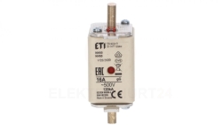 Wkładka bezpiecznikowa NH00 16A gG 500V 004182205