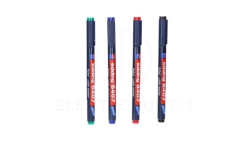 Zestaw czterech pisaków (czarny ,niebieski, czerwony, zielony) EDDING 8407 SET 0,3mm różne kolory E04ZP-01090700101