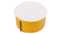 Puszka podtynkowa 70mm regips żółta z pokrywą PO-70F 0204-0N /40szt/