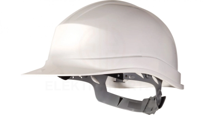 Hełm budowlany z polietylenu biały regulowany 440 VAC ZIRC1BC