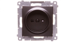 Simon 54 Gniazdo pojedyncze b/u 16A IP20 antracyt DG1Z.01/48