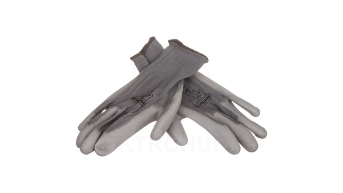 Rękawice High Tech do prac precyzyjnych szare rozmiar 8 VE702PG08