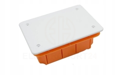 Puszka podtynkowa z białą pokrywą  96x126x62 IP40
