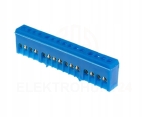 Listwa zerowa zaciskowa niebieska z izolacją 15P