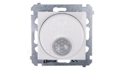 Simon 54 Czujnik ruchu z przekaźnikiem i zabezpieczeniem biały DCR11P.01/11