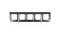 Simon 54 Premium Ramka pięciokrotna antracyt /do karton-gips/ DRK5/48