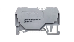 Złączka szynowa 2-przewodowa z diodą 1N4007 2,5mm2 szara 280-915/281-410