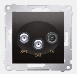 Simon 54  gniazdo antenowe RTV-SAT-SAT końcowe