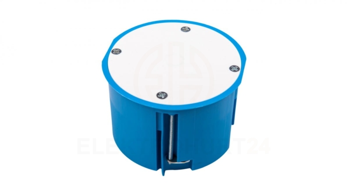 Puszka podtynkowa 70mm regips niebieska z pokrywą PV70 32150203 /12szt./