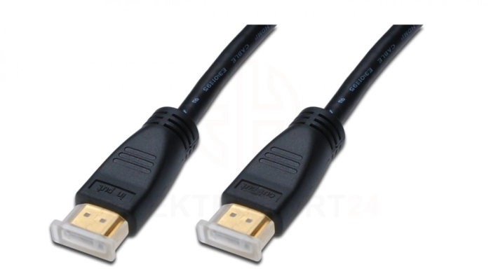 Kabel HDMI ze wzmacniaczem Highspeed 1.3 GOLD Typ A M/M AK-330105-150-S 15m
