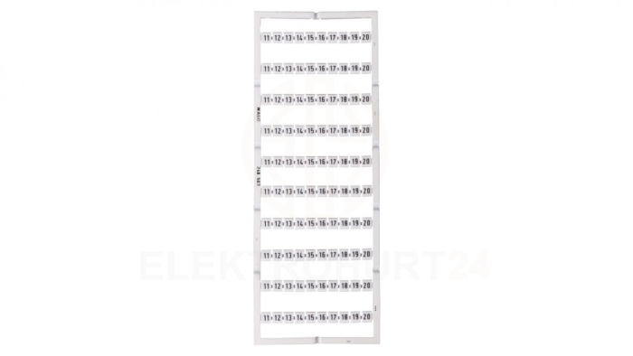 Oznaczniki Mini-WSB 10x 11-20 biały 248-503 /5szt./