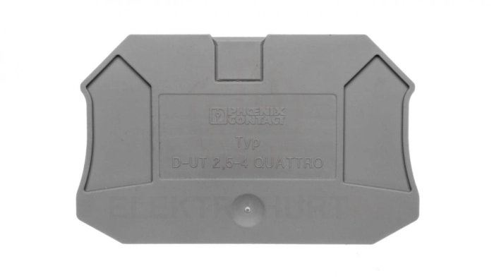 Ściana końcowa 2,2x65,4x47,5mm szara D-UT 2,5/4-QUATTRO 3047170 /50szt./