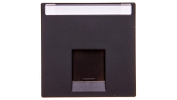 Merten System M Płytka centralna pojedyncza gniazda komputerowego RJ45 antracyt MTN465814