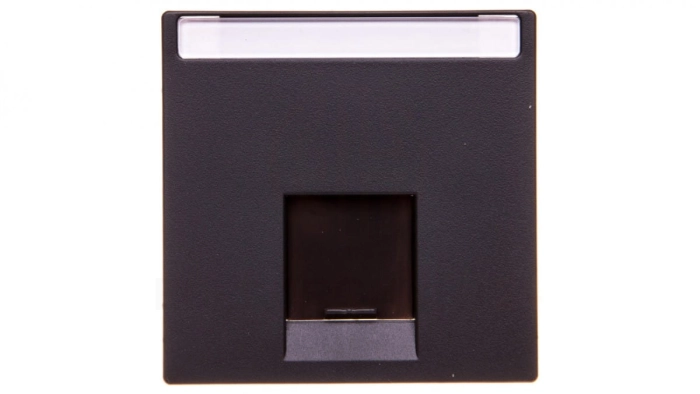 Merten System M Płytka centralna pojedyncza gniazda komputerowego RJ45 antracyt MTN465814