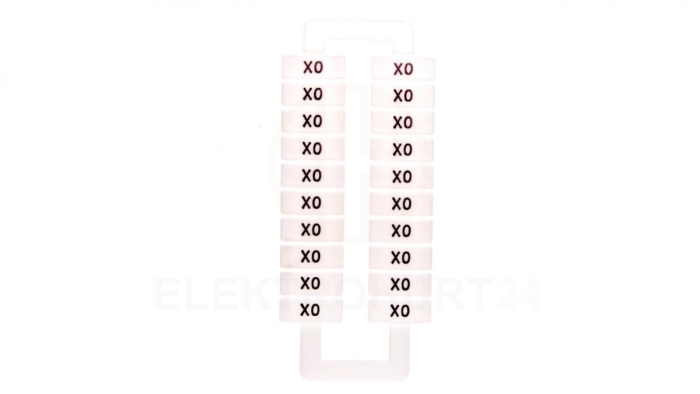 Oznacznik do złączek EURO 2,5-70mm2 /X0/ 43192 (20szt.)