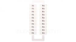 Oznacznik do złączek EURO 2,5-70mm2 20szt 43192 (nadruk X1)/1 blister=20 szt/