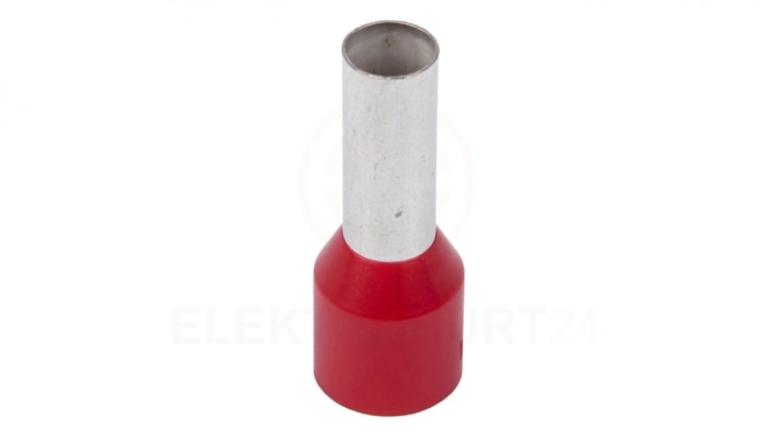Końcówka tulejkowa izolowana TI 10mm2/12mm czerwona cynowana TI10L12 /100szt./