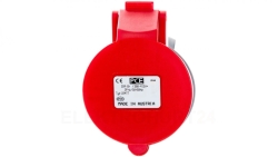 Gniazdo przenośne 32A 4P 400V czerwone IP44 TURBO SHARK 224-6TT