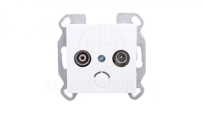 LUMINA2 Gniazdo antenowe RTV standard białe WL3010