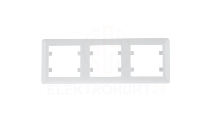 LUMINA2 Ramka potrójna pozioma biała WL5230