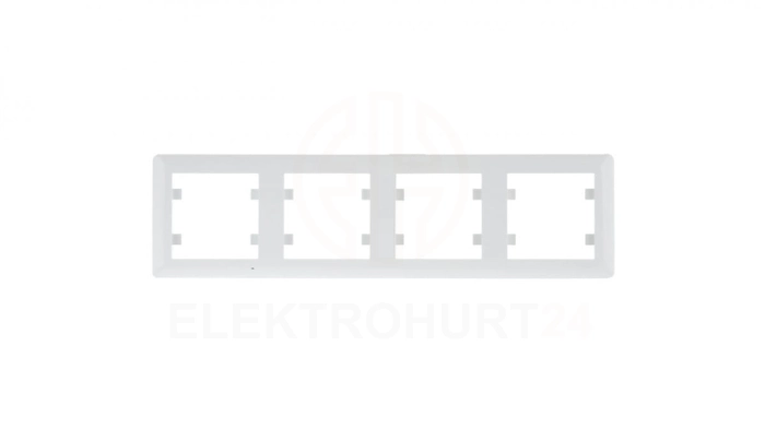 LUMINA2 Ramka poczwórna pozioma biała WL5240