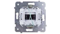 AS Gniazdo głośnikowe pojedyncze białe GG-1G/m/00