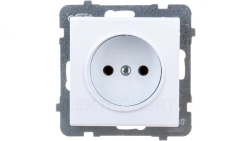 SONATA Gniazdo pojedyncze b/u białe GP-1R/m/00