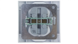 AS Gniazdo podwójne z/u białe GP-2GZ/00