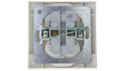 AS Gniazdo podwójne z/u ecru GP-2GZ/27