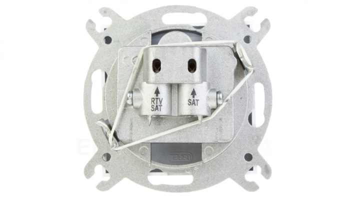 AS Gniazdo antenowe RTV-SAT-SAT białe GPA-G2S/m/00
