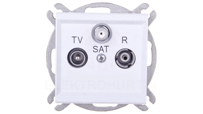 SONATA Gniazdo antenowe RTV-SAT końcowe białe GPA-RS/m/00