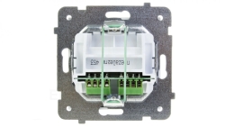 AS Gniazdo telefoniczne podwójne RJ11 niezależne białe GPT-2GN/m/00