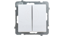 SONATA Łącznik schodowy podwójny biały ŁP-10R/m/00