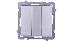 SONATA Łącznik potrójny srebro mat ŁP-13R/m/38