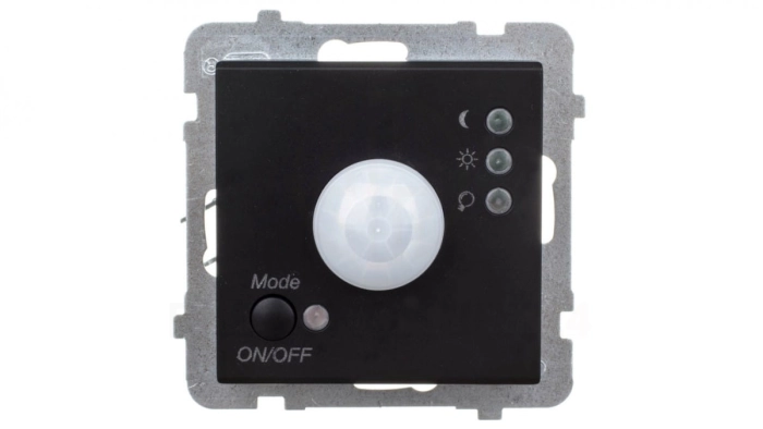 SONATA Elektroniczny czujnik ruchu czarny metalik ŁP-16R/m/33