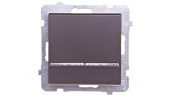 SONATA Łącznik pojedynczy z podświetleniem czekoladowy metalik ŁP-1RS/m/40