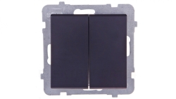 SONATA Łącznik świecznikowy czarny metalik ŁP-2R/m/33