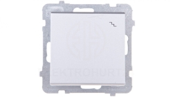 SONATA Łącznik schodowy srebro mat ŁP-3R/m/38