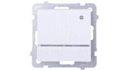 SONATA Łącznik krzyżowy z podświetleniem biały ŁP-4RS/m/00