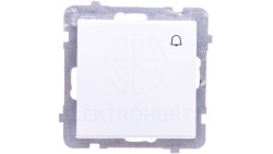 SONATA Przycisk /dzwonek/ biały ŁP-6R/m/00