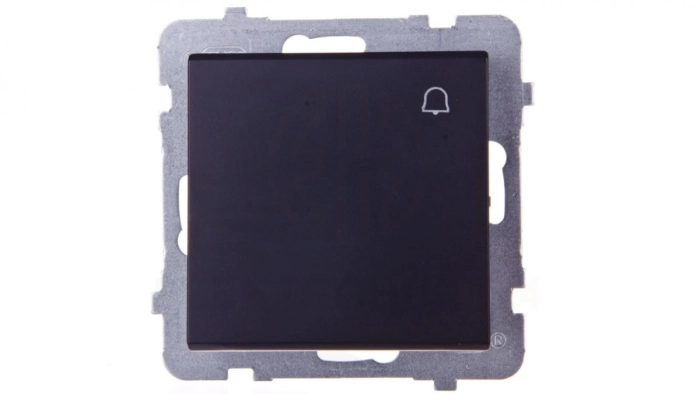 SONATA Przycisk /dzwonek/ czarny metalik ŁP-6R/m/33