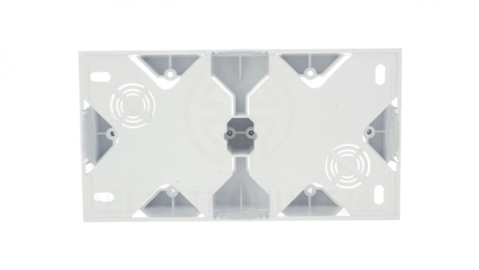 AS Puszka natynkowa podwójna biała PNP-2G/00