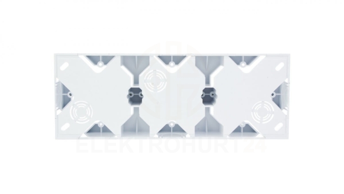 AS Puszka natynkowa potrójna biała PNP-3G/00