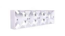 AS Puszka natynkowa poczwórna biała PNP-4G/00