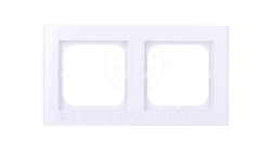 SONATA Ramka podwójna biała R-2R/00