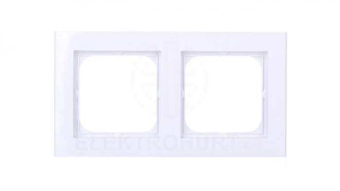 SONATA Ramka podwójna biała R-2R/00